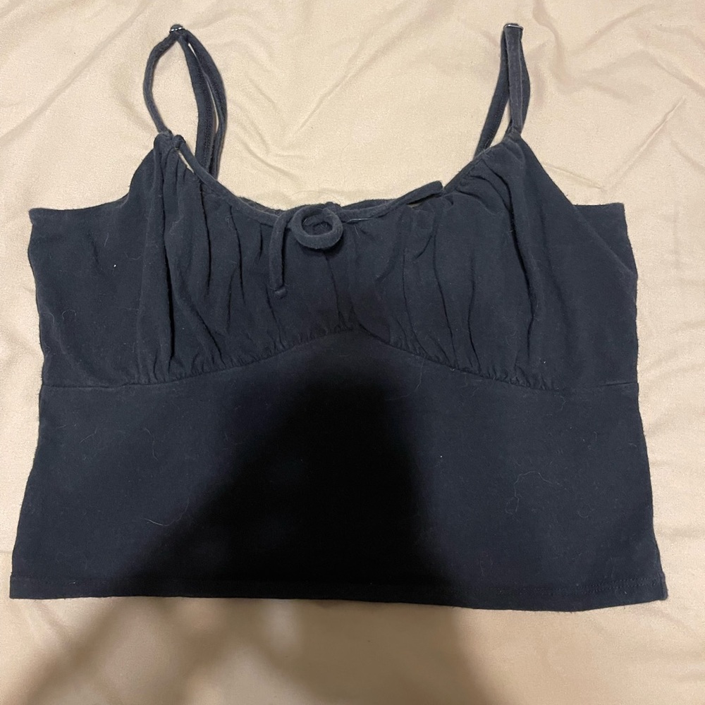 Black crop top